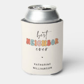 Personalisierte Retro Best Neighbour je Niedlich Dosenkühler (Kanne Rückseite)