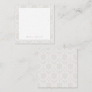 Personalisierte Retro-Blumen-Notizkarte Mitteilungskarte