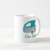 Personalisierte Retro Caravan Art Tasse (VorderseiteRechts)