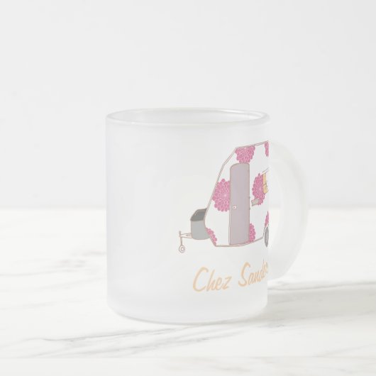 Personalisierte Retro Caravan Art Tasse (VorderseiteRechts)