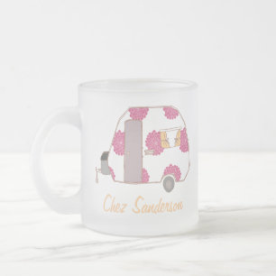 Personalisierte Retro Caravan Art Tasse