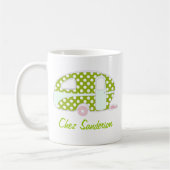 Personalisierte Retro Caravan Art Tasse (Links)