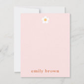 Personalisierte Retro Daisy-Karte (Vorderseite)