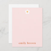 Personalisierte Retro Daisy-Karte (Vorne/Hinten)