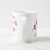 Personalisierte Retro Design Caravan Eigentümer Ju Jumbo-Tasse (Rückseite)