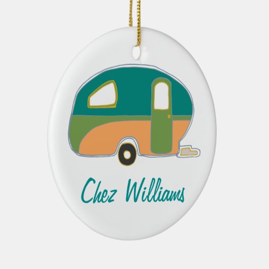 Personalisierte Retro Design Caravan Ornamente (Rechts)