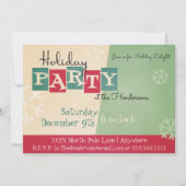 Personalisierte Retro-Feier Einladung (Vorderseite)