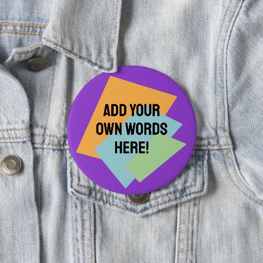 Personalisierte Retro-Formen Button (Beispiel)