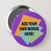 Personalisierte Retro-Formen Button (Vorne & Hinten)