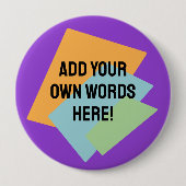 Personalisierte Retro-Formen Button (Vorderseite)