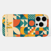 Personalisierte Retro geometrische Farbe Case-Mate iPhone Hülle (Rückseite (Horizontal))
