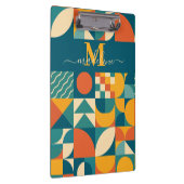 Personalisierte Retro geometrische Farbe Klemmbrett (Rechts)