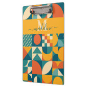 Personalisierte Retro geometrische Farbe Klemmbrett (Links)