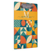 Personalisierte Retro geometrische Farbe Klemmbrett (Rechts)