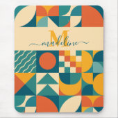 Personalisierte Retro geometrische Farbe Mousepad (Vorne)