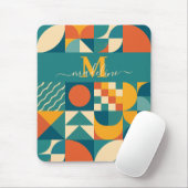 Personalisierte Retro geometrische Farbe Mousepad (Mit Mouse)