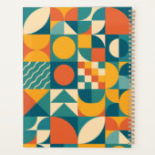 Personalisierte Retro geometrische Farbe Planer (Rückseite)