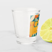 Personalisierte Retro geometrische Farbe Schnapsglas (Links)