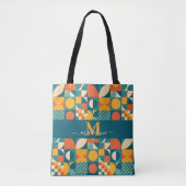 Personalisierte Retro geometrische Farbe Tasche (Vorderseite)