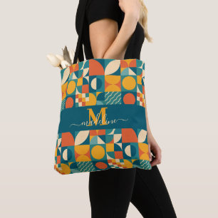 Personalisierte Retro geometrische Farbe Tasche