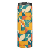 Personalisierte Retro geometrische Farbe Thermosbecher (Rückseite)