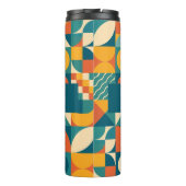 Personalisierte Retro geometrische Farbe Thermosbecher (Rückseite)