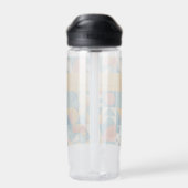Personalisierte Retro geometrische Farbe Trinkflasche (Rückseite)