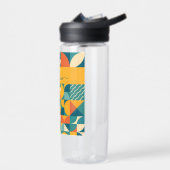 Personalisierte Retro geometrische Farbe Trinkflasche (Links)