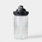 Personalisierte Retro geometrische Farbe Trinkflasche (Rückseite)