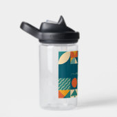 Personalisierte Retro geometrische Farbe Trinkflasche (rechts)