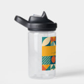 Personalisierte Retro geometrische Farbe Trinkflasche (rechts)