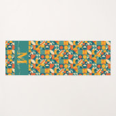 Personalisierte Retro geometrische Farbe Yogamatte (Vorderseite (Horizontal))