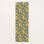 Personalisierte Retro geometrische Farbe Yogamatte (Rückseite)