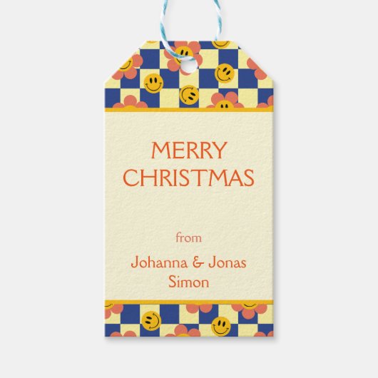 Personalisierte Retro Geschenkanhänger (Vorderseite)