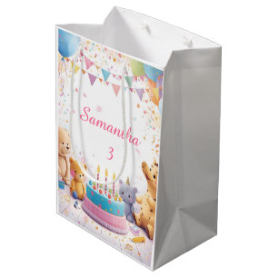 Personalisierte Retro-Geschenktasche Mittel Kind Mittlere Geschenktüte