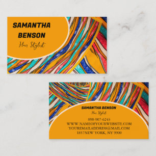 Personalisierte Retro-Groovy 70er psychedelische Visitenkarte