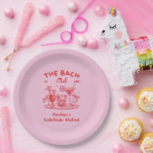 Personalisierte Retro-Junggeselinnen-Abschied-Lief Pappteller (Party)