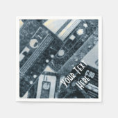 Personalisierte Retro-Kassetten Napkins Serviette (Vorderseite)