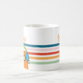 Personalisierte Retro-Katze Kaffeetasse (Mittel)