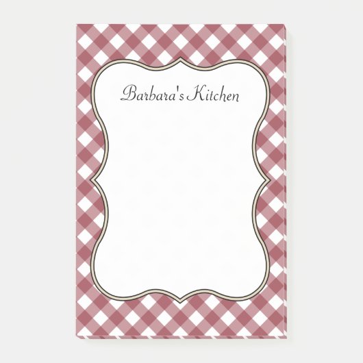 Personalisierte Retro Küche Post It Notes Geschenk Post-it Klebezettel (Vorderseite)