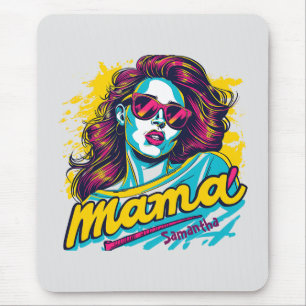 Personalisierte Retro-Mama-Pop-Art (12) Mousepad