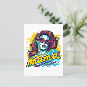 Personalisierte Retro-Mama-Pop-Art (12) Postkarte