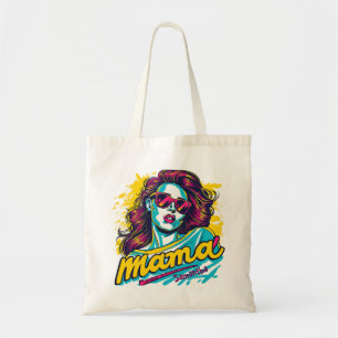 Personalisierte Retro-Mama-Pop-Art (12) Tragetasche