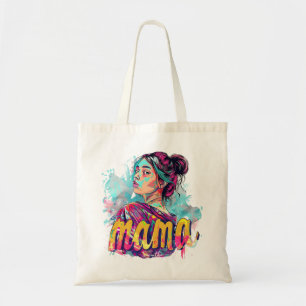 Personalisierte Retro-Mama-Pop-Art (13) Tragetasche