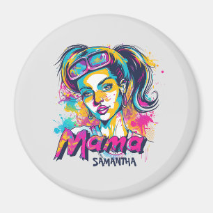 Personalisierte Retro-Mama-Pop-Art (18) Magnet