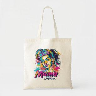 Personalisierte Retro-Mama-Pop-Art (18) Tragetasche