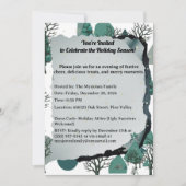 Personalisierte Retro-Minimalistische Bäume und Fo Einladung (Vorderseite)