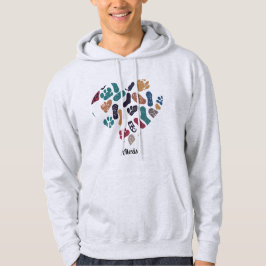 Personalisierte Retro-Minimalistische Seezungenmar Hoodie