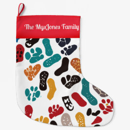 Personalisierte Retro-Minimalistische Seezungenmar Kleiner Weihnachtsstrumpf