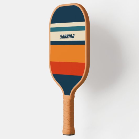 Personalisierte Retro Pickleball Schläger (Links)